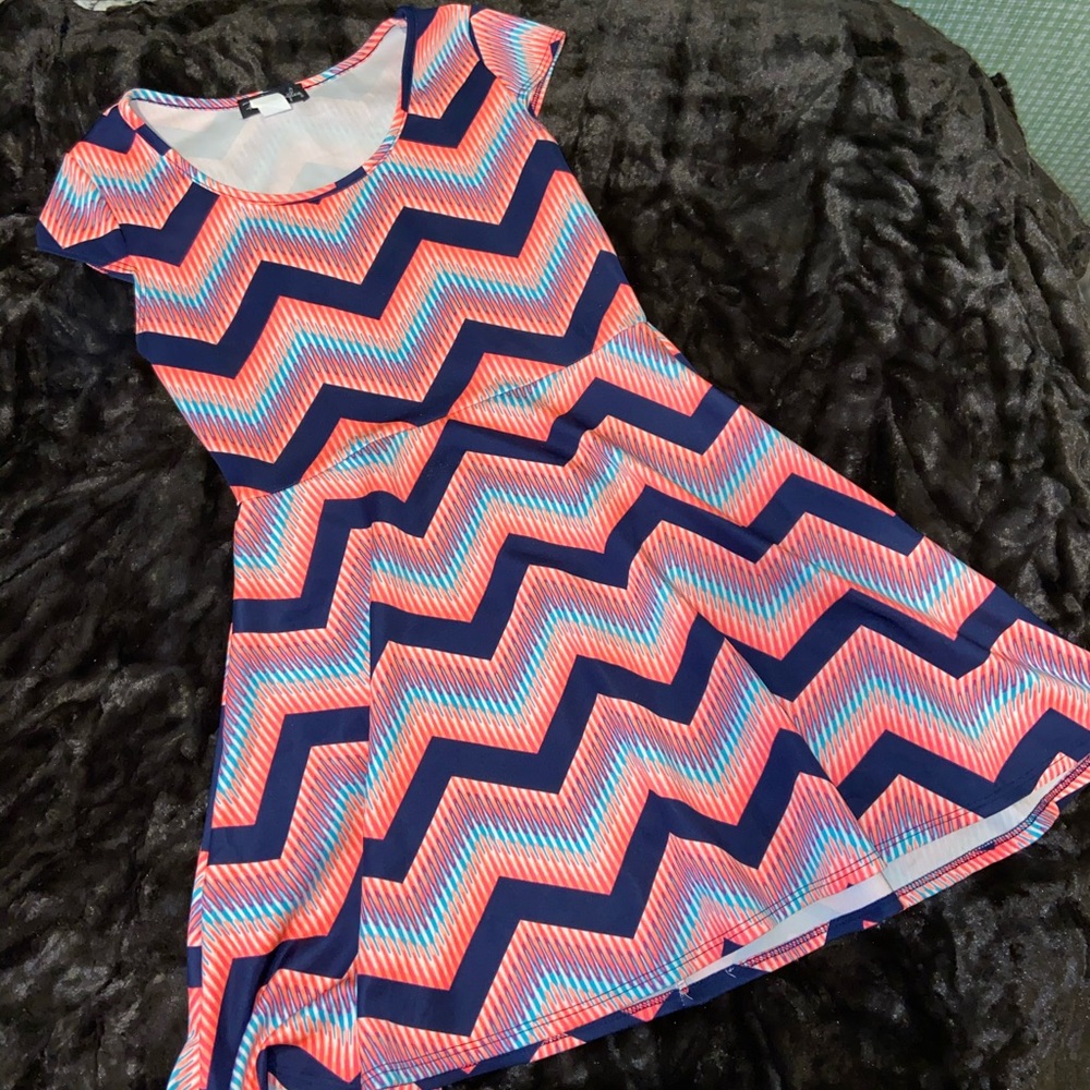 Pink pattern dress